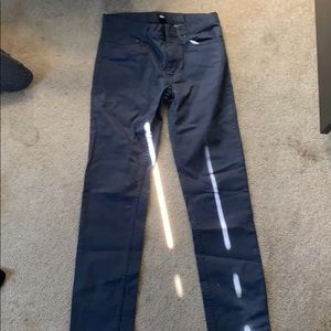 Slim fit navy blue chino pant